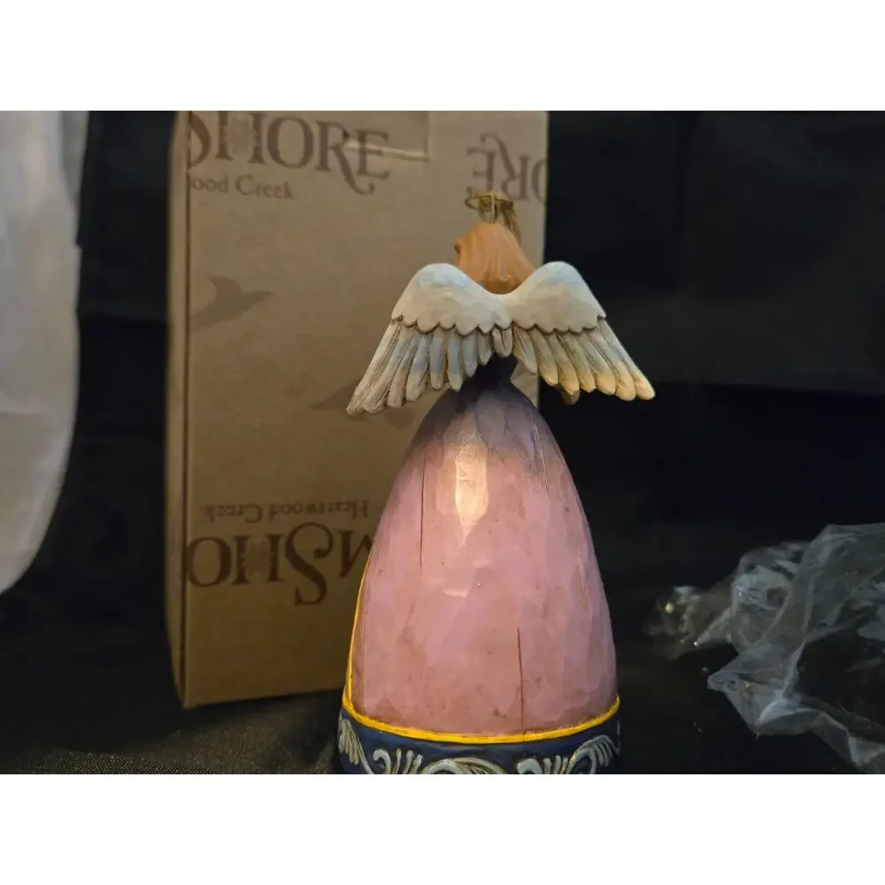 Jim Shore Heartwood Creek Angel Ornament With Nativity Scene 4011913 with box